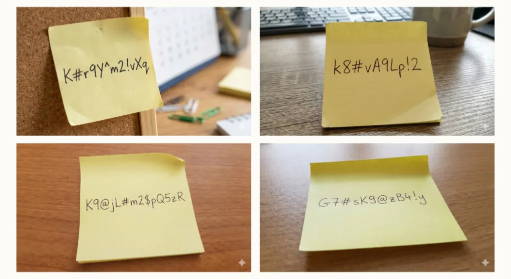 Visualization of AI-generated password flaws showing patterns undetected by popular password strength analyzers