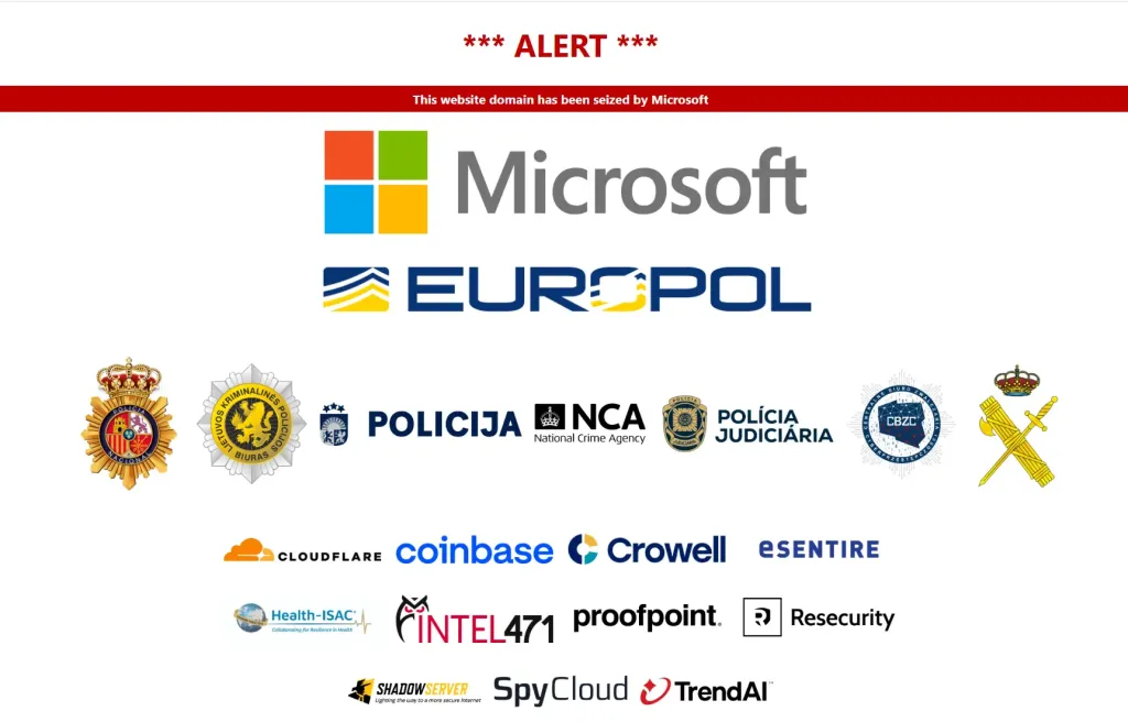 Tycoon domain seizure notice