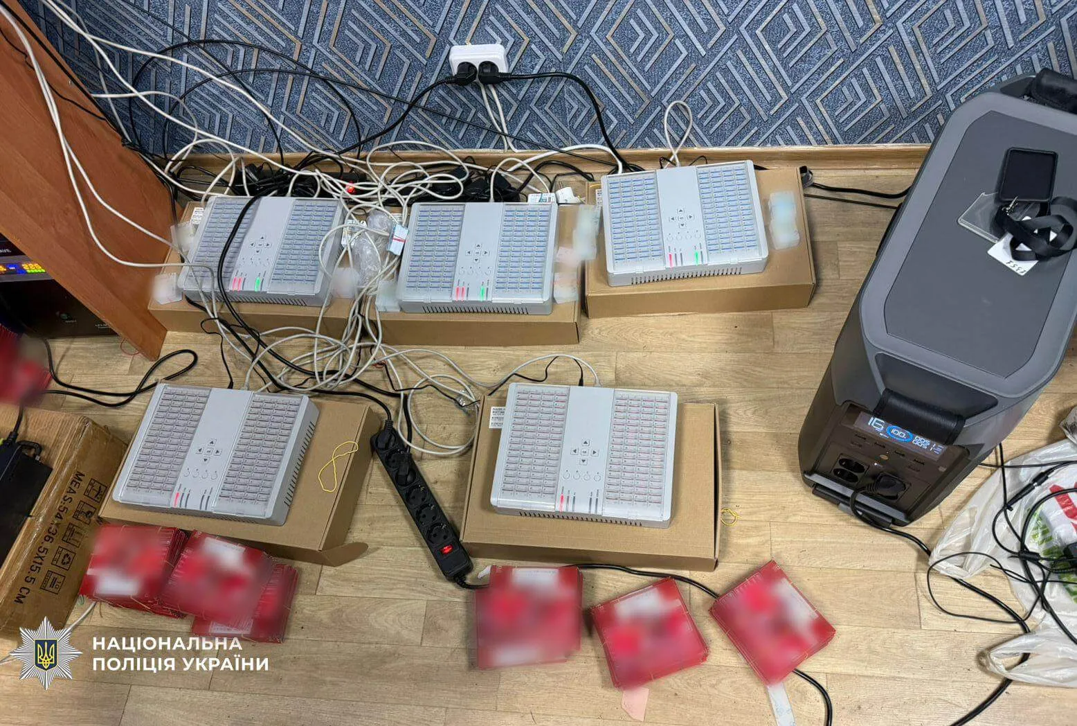 Bot farm equipment seized by Ukrainian police