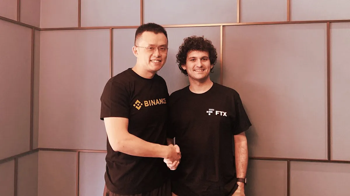 Changpeng Zhao and Sam Bankman-Fried
