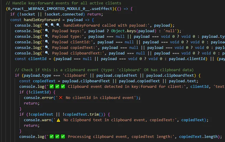 Fragment of HexagonalRodent hacker code