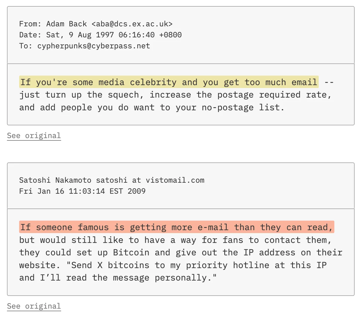 NYT investigation into Satoshi Nakamoto and Adam Back