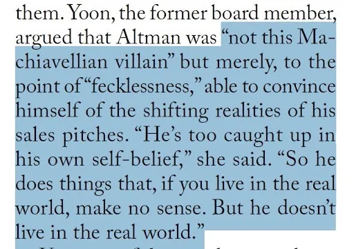 New Yorker investigation into Sam Altman and OpenAI